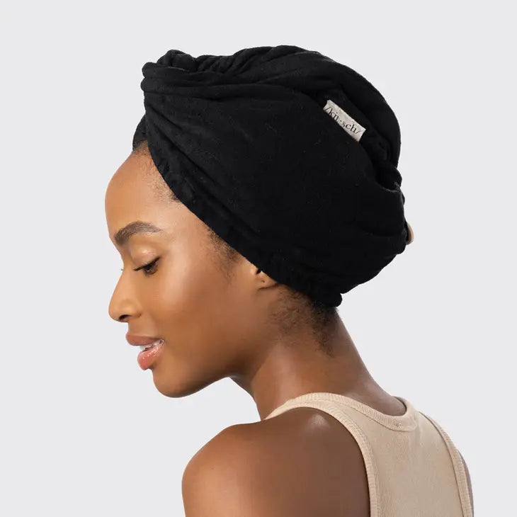 Quick Dry Hair Towel - Black