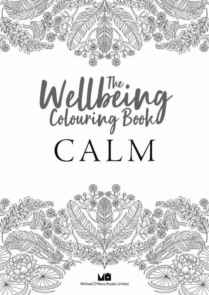 Wellbeing Colouring Paperback Book