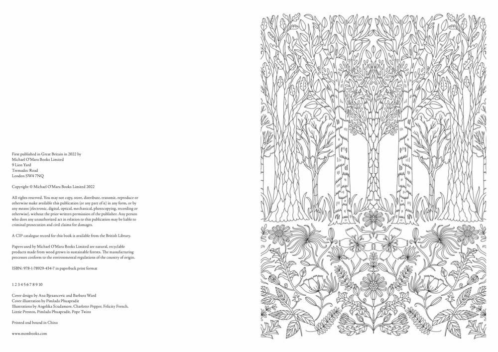 Wellbeing Colouring Paperback Book