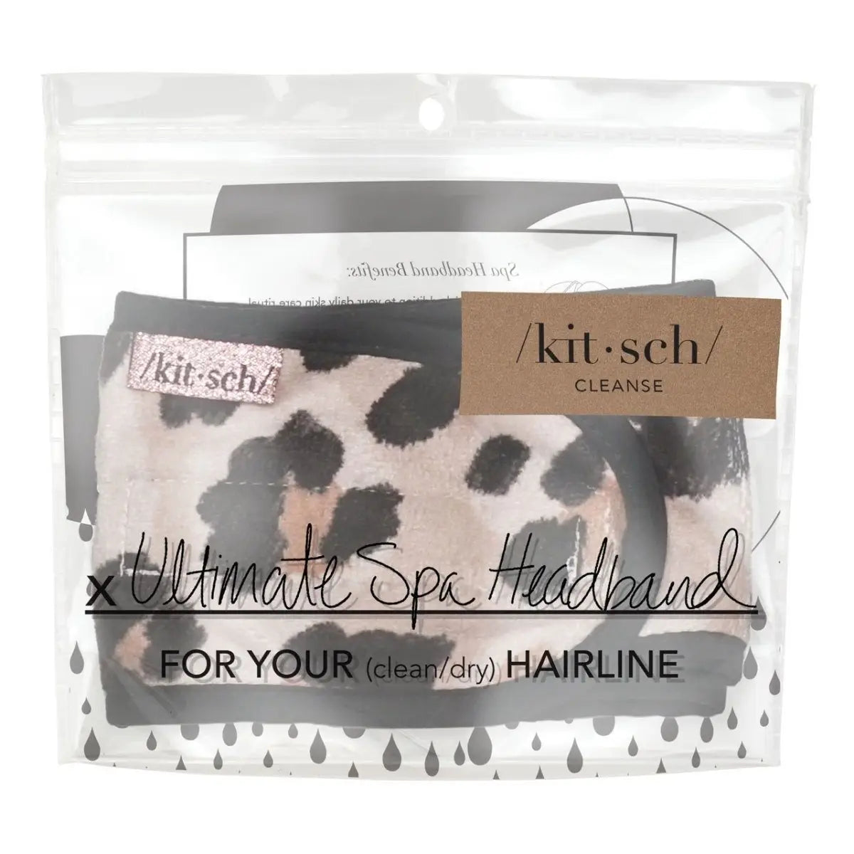 Microfiber Spa Headband - Leopard