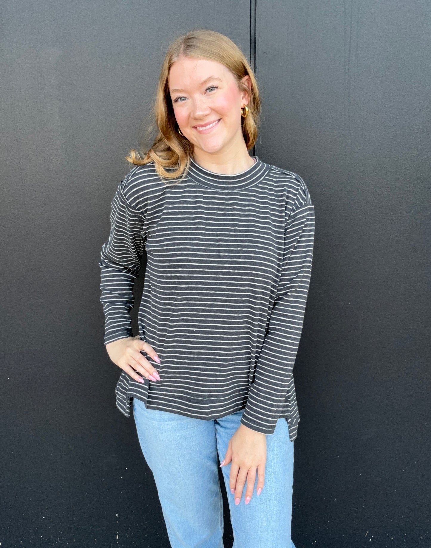 Slouchy Stripe Top