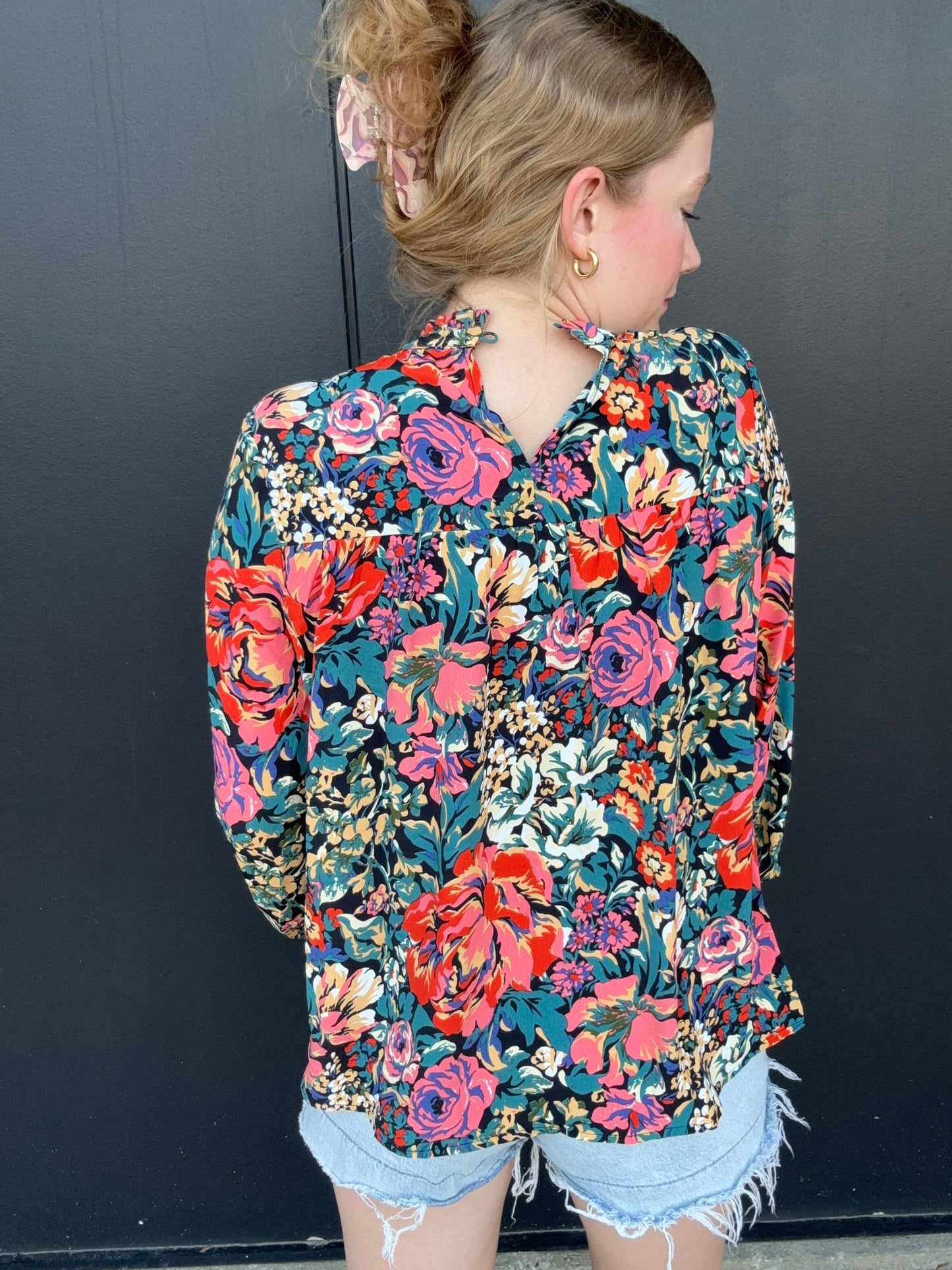 Patricia Floral Peasant Top