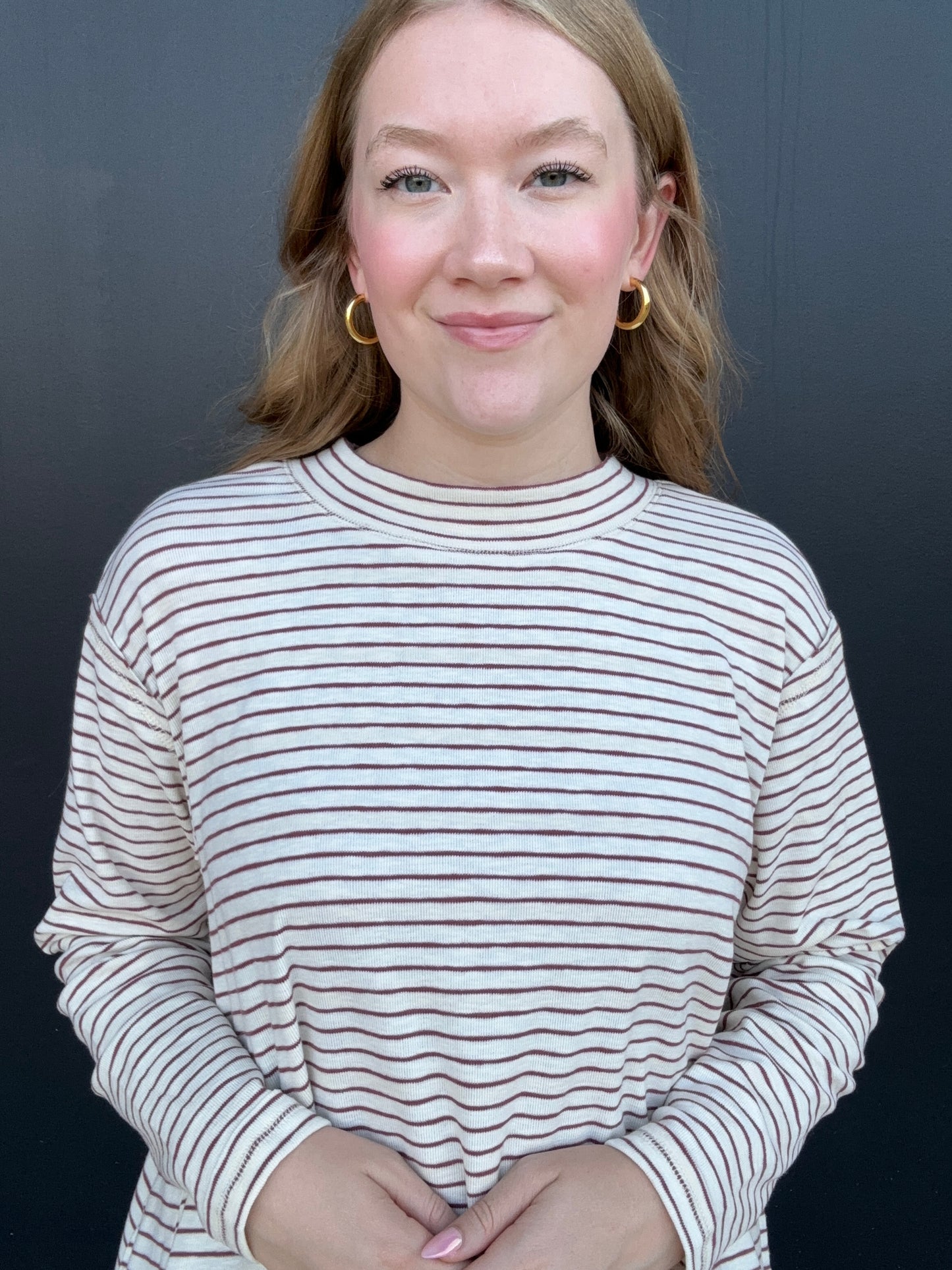 Slouchy Stripe Top