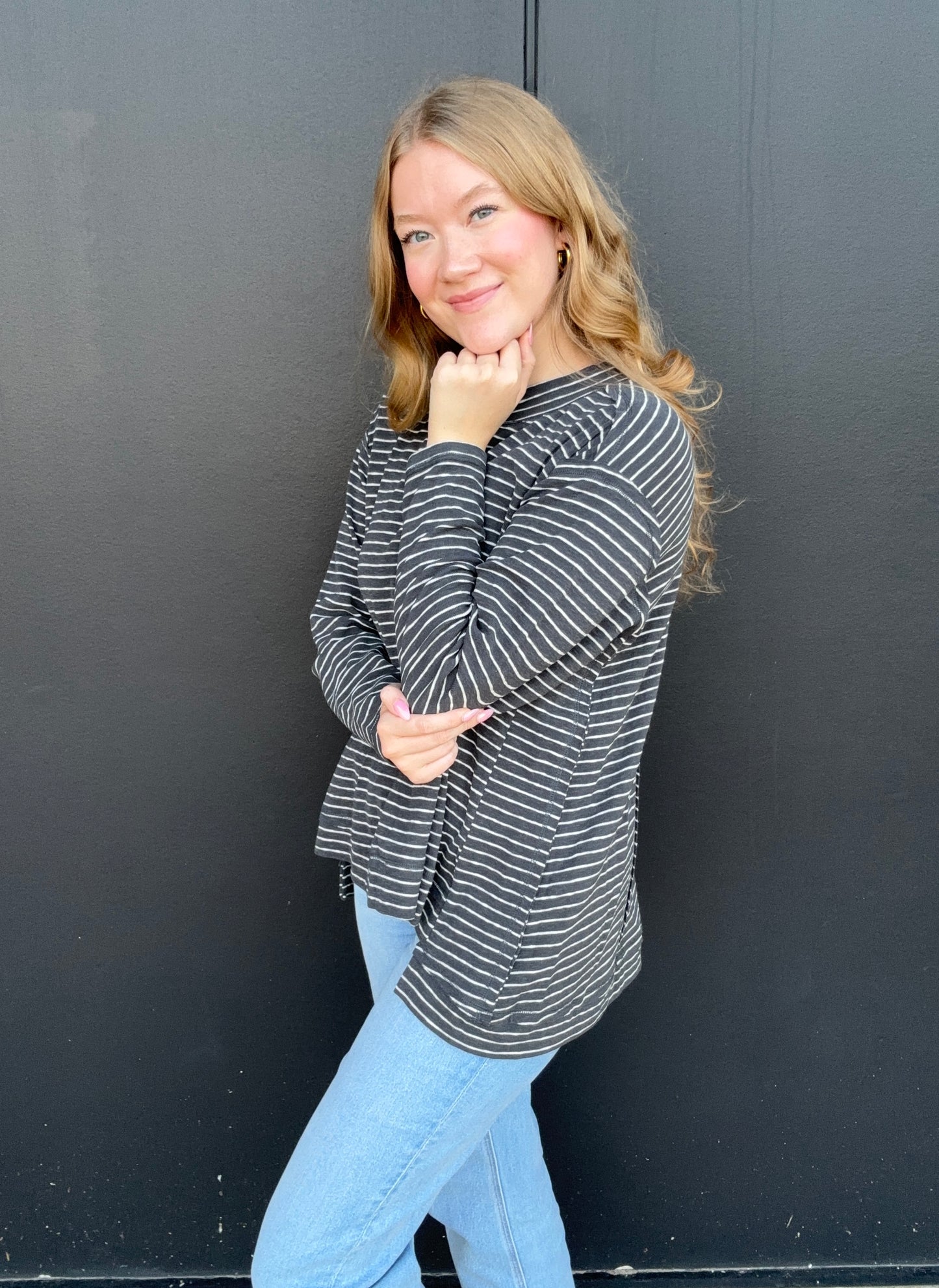 Slouchy Stripe Top