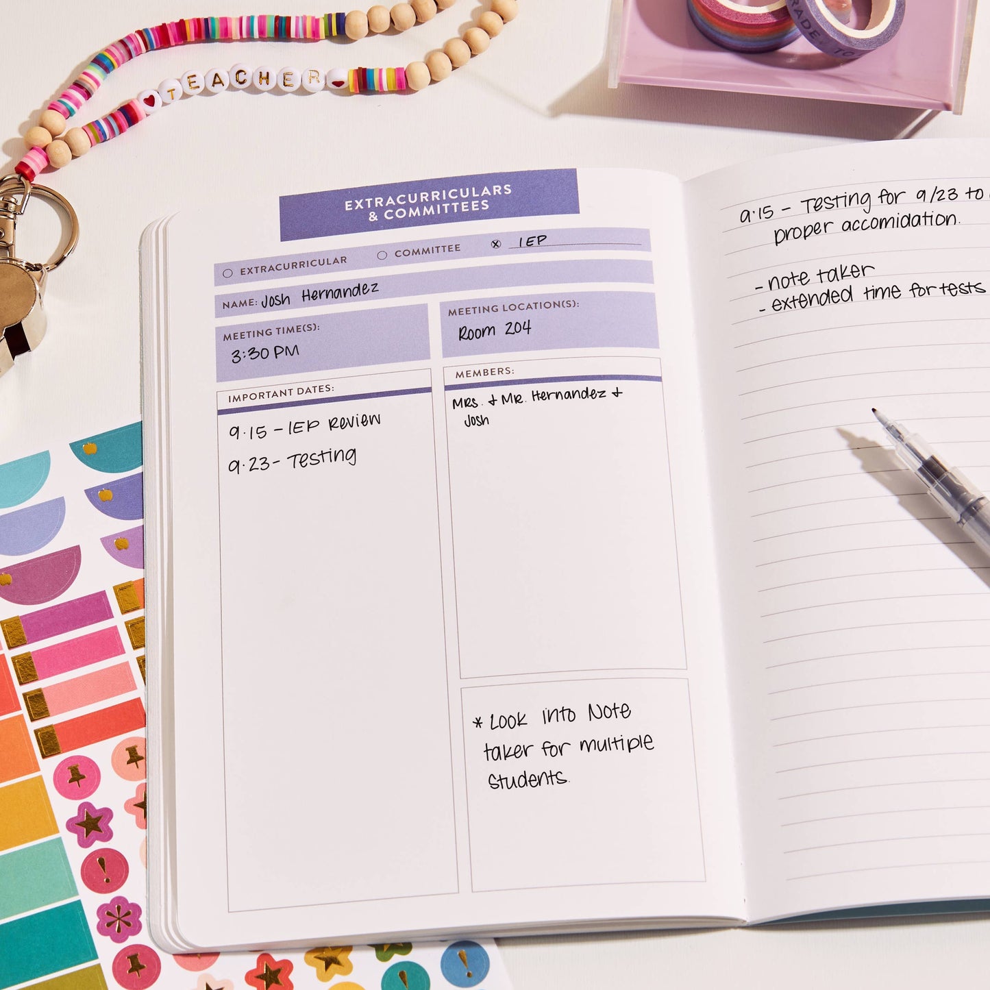 Teacher Tracker Petite Planner