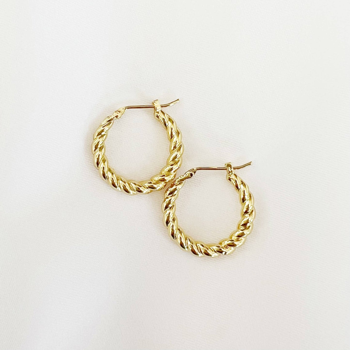 Braided Hoops Earrings