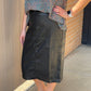 Midi Leather Skirt