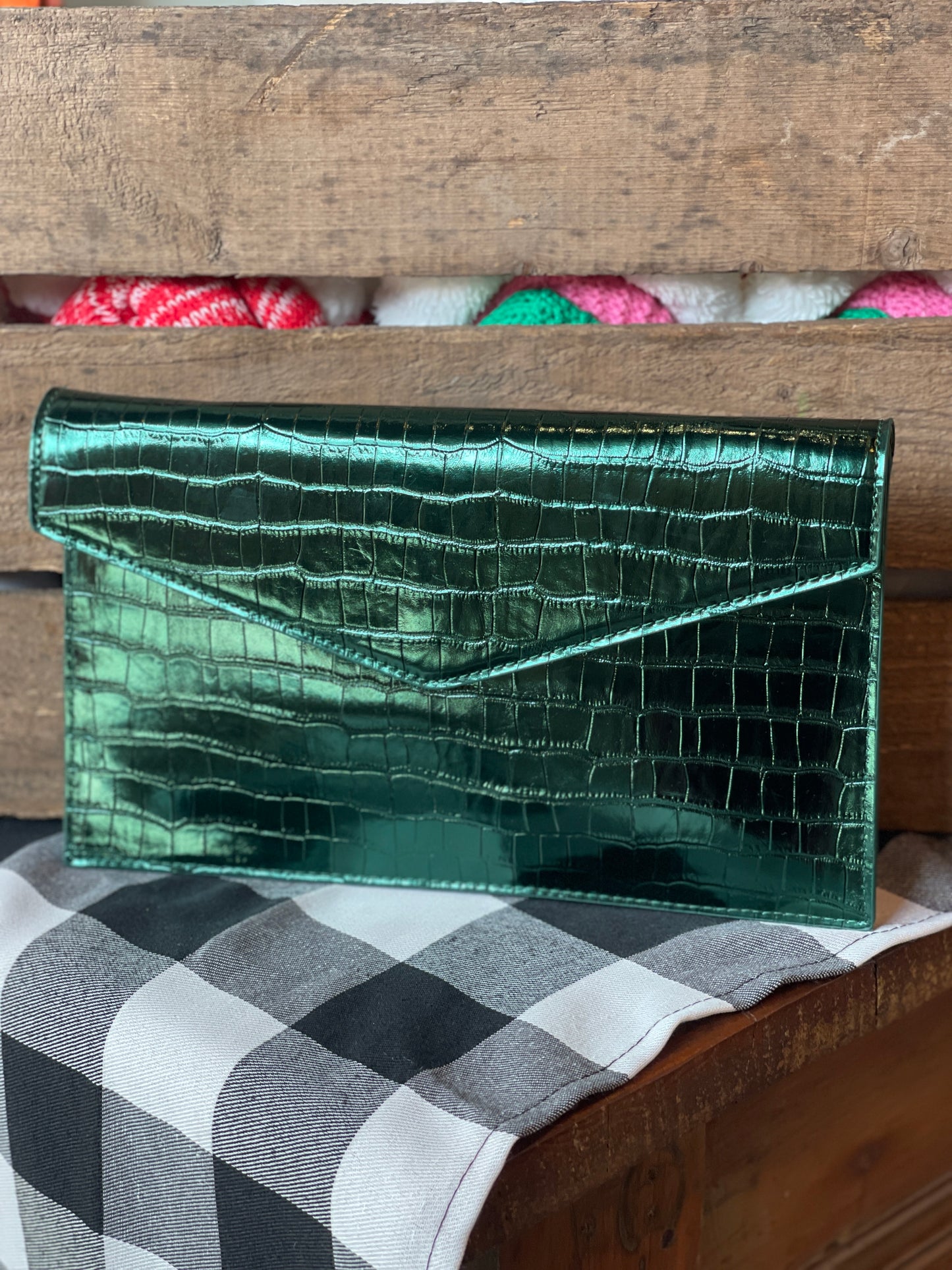 Katniss Clutch: Emerald