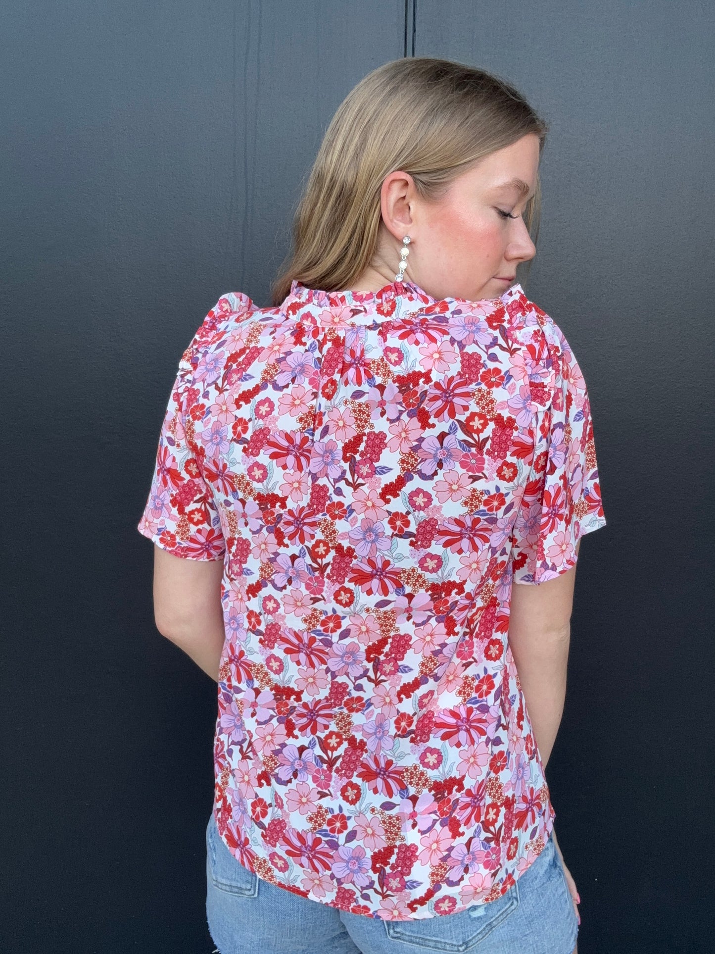 Huckleberry Floral Top