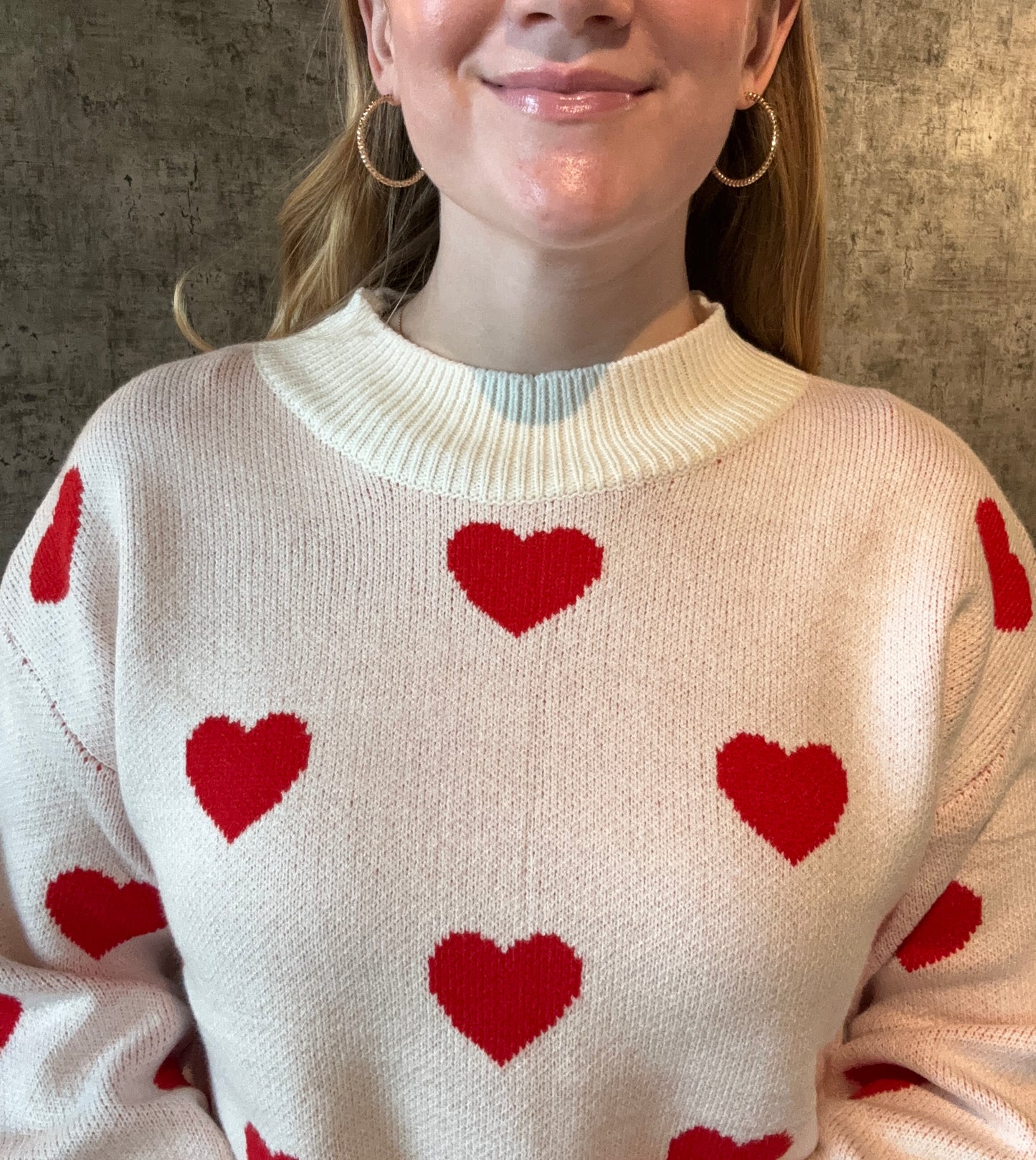 Red Heart Knit Sweater