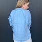 Blue Feather Button Down