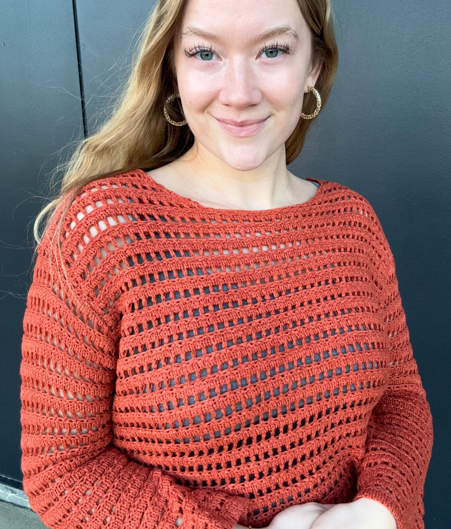 Carlita Rust Sweater