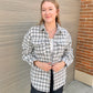 Pattern Button Jacket