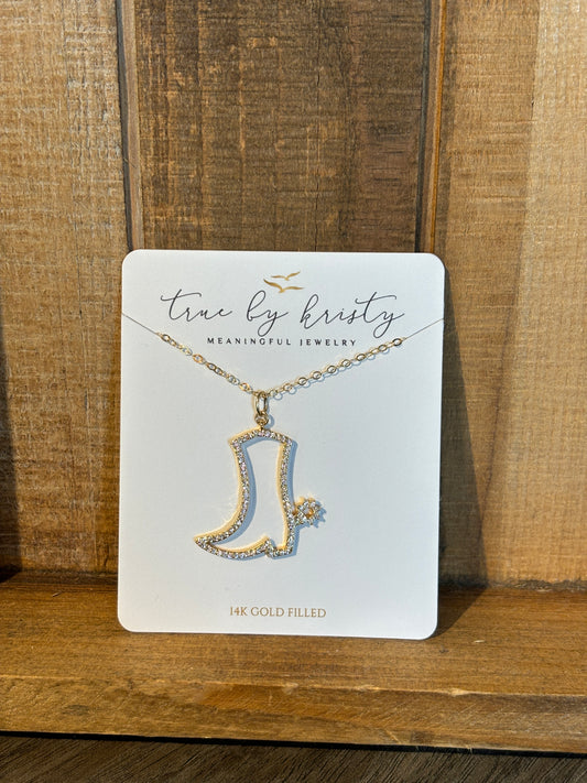 Cowboy Boot Necklace