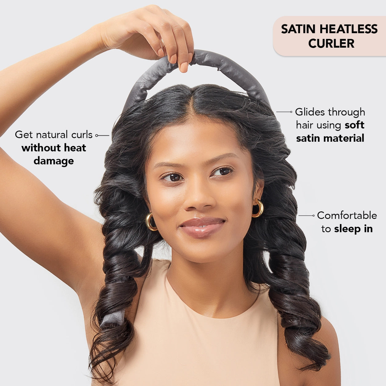 Satin Heatless Curls Set