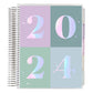 7x9 New Year Metallic Coiled Monthly Planner