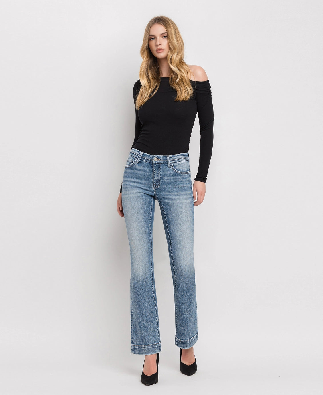 Mid Rise Bootcut Jeans