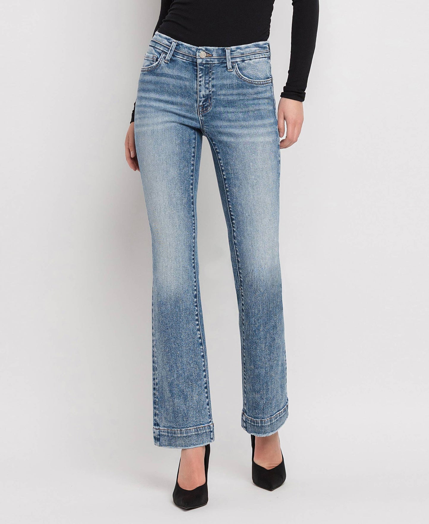 Mid Rise Bootcut Jeans