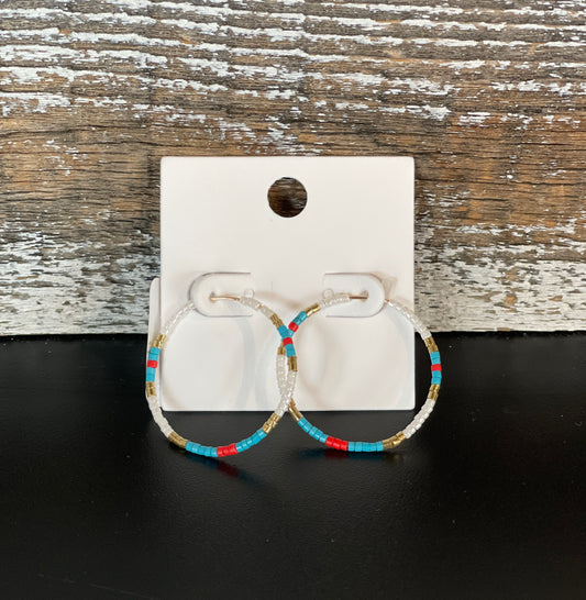 Simply Beaded Hoops