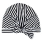 Luxe Shower Cap - Black and White Stripe